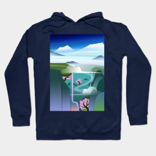 Abstract landscape Hoodie